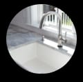 Soapstone Countertops in kitchen with sink, faucet, window